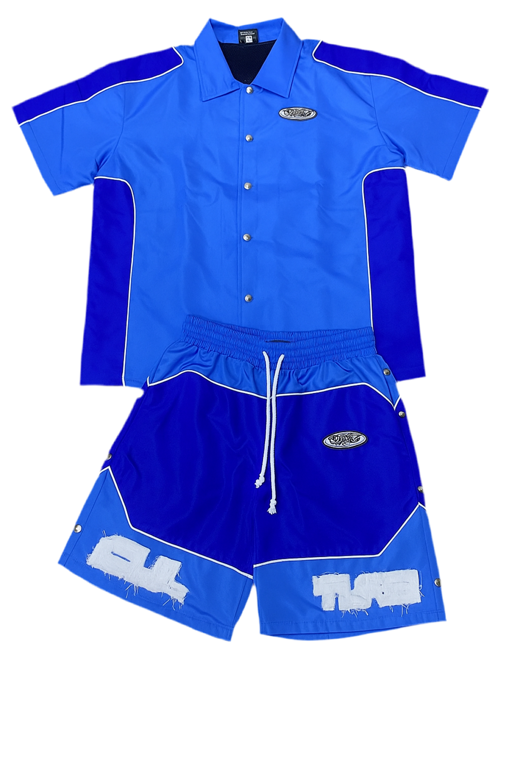 Snap Panel Short Set Blue