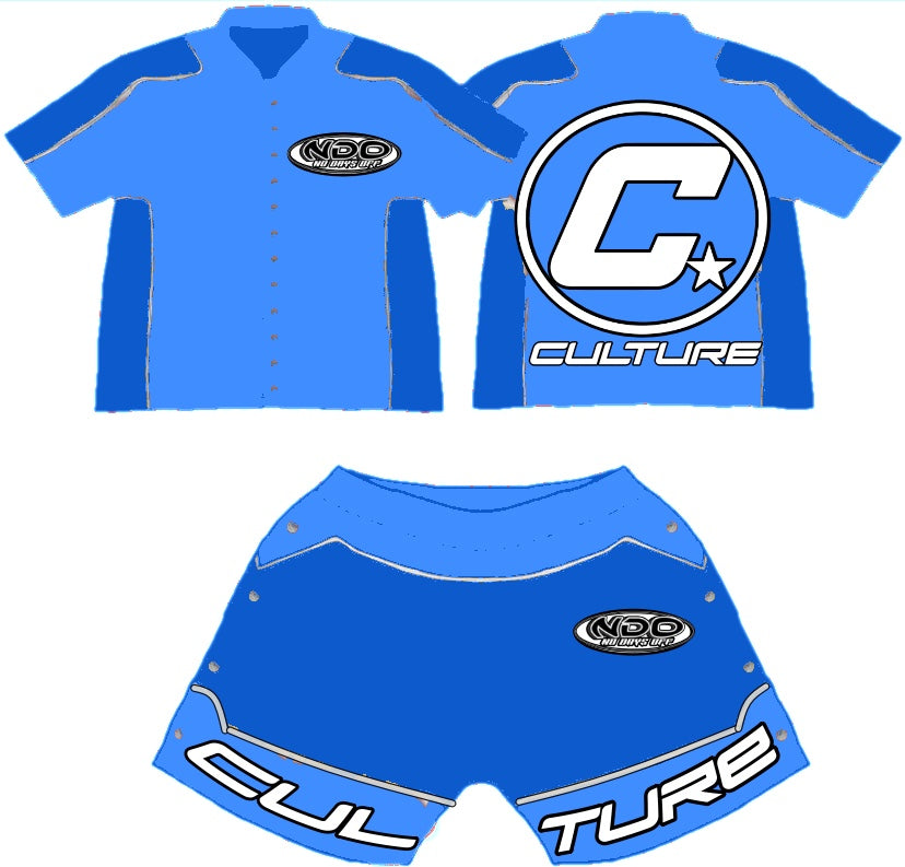 Snap Panel Short Set Blue